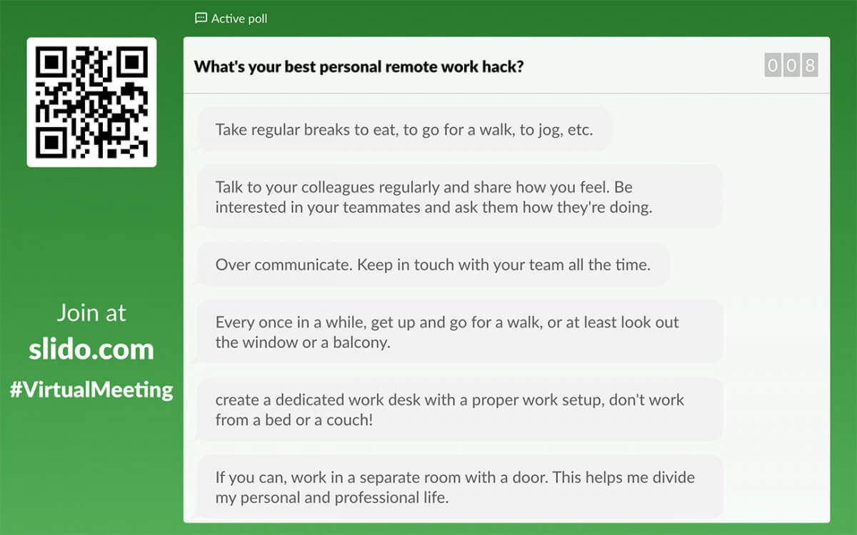 25 Fun Poll Questions For Your Virtual Team Meetings Slido Blog