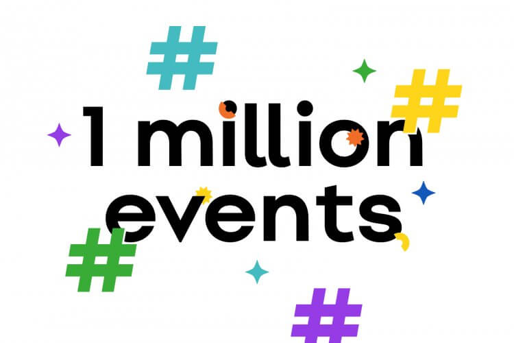 slido reached 1 million events