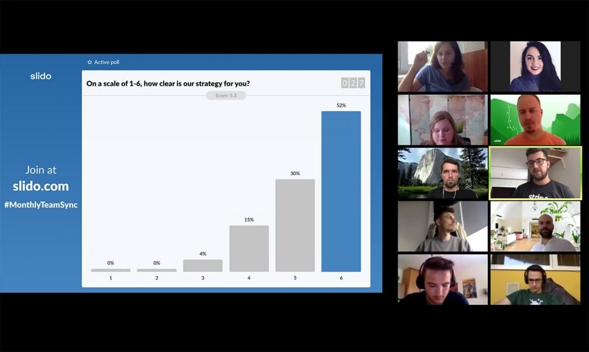 interactive presentation poll