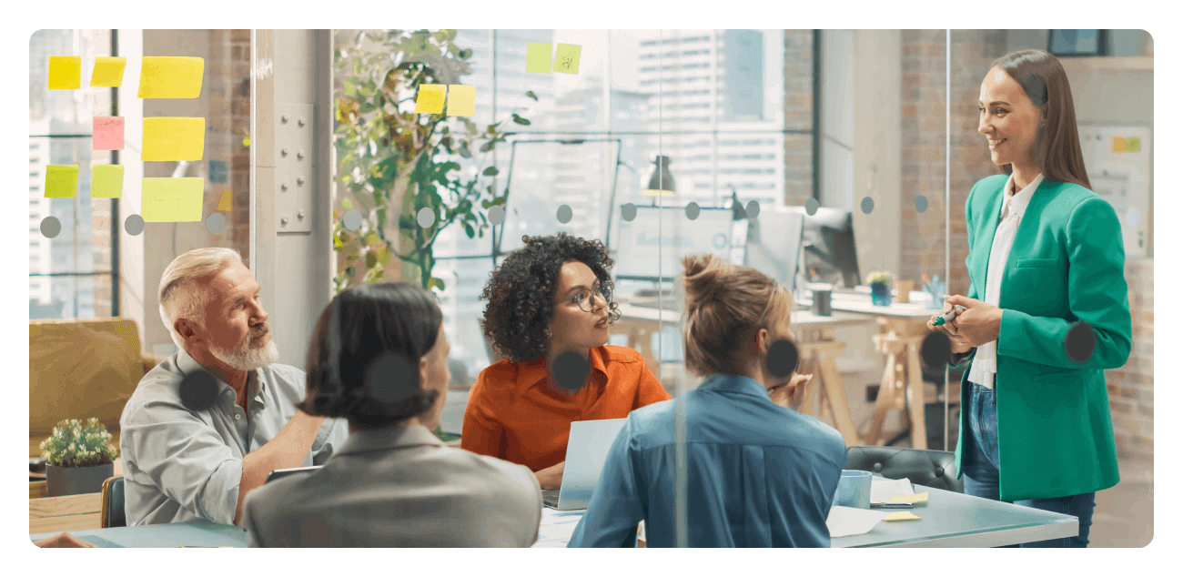 team lead introducing the managing transitions session